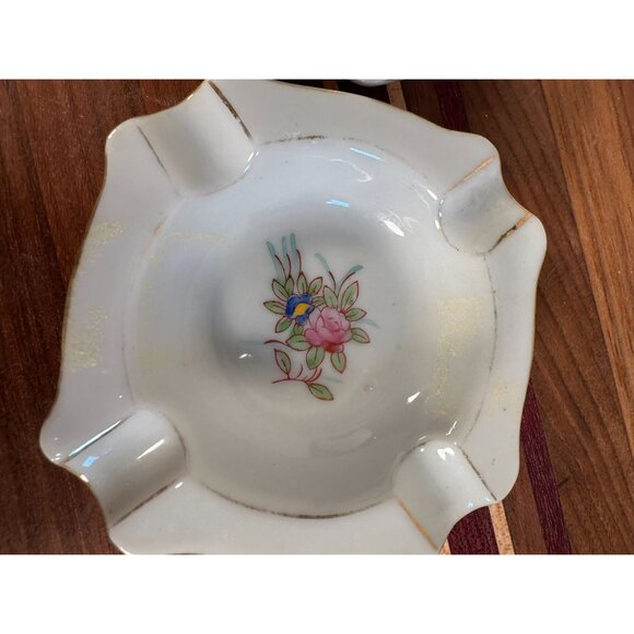 SET of 2 VTG Ardalt Porcelain Ashtrays Made in Occupied Japan (1945-1952) Floral - Picture 2 of 7